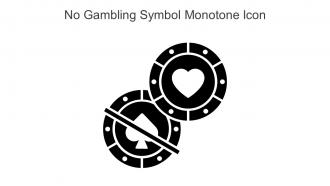 No Gambling Symbol Monotone Icon In Powerpoint Pptx Png And Editable Eps Format