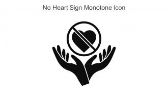 No Heart Sign Monotone Icon In Powerpoint Pptx Png And Editable Eps Format