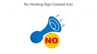 No Honking Sign Colored Icon In Powerpoint Pptx Png And Editable Eps Format