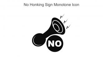 No Honking Sign Monotone Icon In Powerpoint Pptx Png And Editable Eps Format