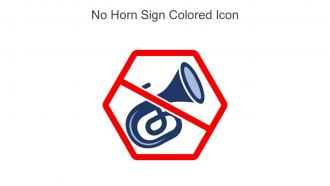 No Horn Sign Colored Icon In Powerpoint Pptx Png And Editable Eps Format