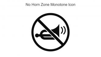 No Horn Zone Monotone Icon In Powerpoint Pptx Png And Editable Eps Format