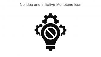 No Idea And Initiative Monotone Icon In Powerpoint Pptx Png And Editable Eps Format
