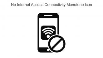 No Internet Access Connectivity Monotone Icon In Powerpoint Pptx Png And Editable Eps Format