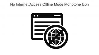 No Internet Access Offline Mode Monotone Icon In Powerpoint Pptx Png And Editable Eps Format