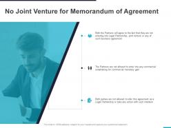 No Joint Venture For Memorandum Of Agreement Ppt Powerpoint Presentation Styles