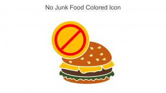 No Junk Food Colored Icon In Powerpoint Pptx Png And Editable Eps Format