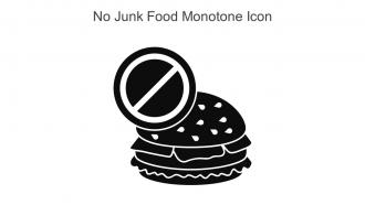 No Junk Food Monotone Icon In Powerpoint Pptx Png And Editable Eps Format