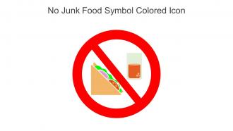 No Junk Food Symbol Colored Icon In Powerpoint Pptx Png And Editable Eps Format