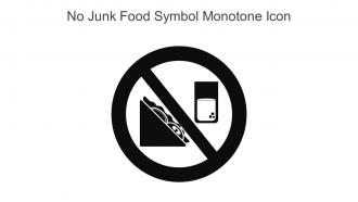 No Junk Food Symbol Monotone Icon In Powerpoint Pptx Png And Editable Eps Format
