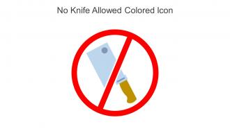 No Knife Allowed Colored Icon In Powerpoint Pptx Png And Editable Eps Format