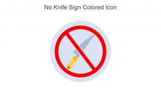 No Knife Sign Colored Icon In Powerpoint Pptx Png And Editable Eps Format