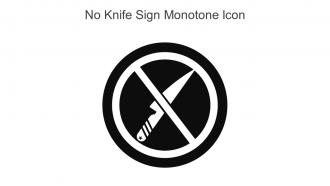 No Knife Sign Monotone Icon In Powerpoint Pptx Png And Editable Eps Format