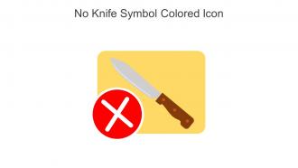 No Knife Symbol Colored Icon In Powerpoint Pptx Png And Editable Eps Format