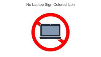 No Laptop Sign Colored Icon In Powerpoint Pptx Png And Editable Eps Format