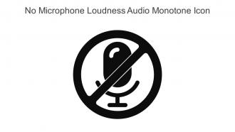No Microphone Loudness Audio Monotone Icon In Powerpoint Pptx Png And Editable Eps Format