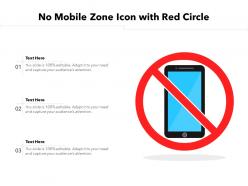 No mobile zone icon with red circle