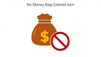 No Money Bag Colored Icon In Powerpoint Pptx Png And Editable Eps Format