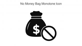 No Money Bag Monotone Icon In Powerpoint Pptx Png And Editable Eps Format