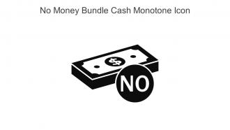 No Money Bundle Cash Monotone Icon In Powerpoint Pptx Png And Editable Eps Format
