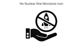 No Nuclear War Monotone Icon In Powerpoint Pptx Png And Editable Eps Format