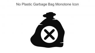 No Plastic Garbage Bag Monotone Icon In Powerpoint Pptx Png And Editable Eps Format