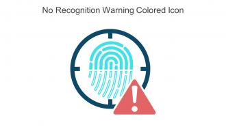 No Recognition Warning Colored Icon In Powerpoint Pptx Png And Editable Eps Format