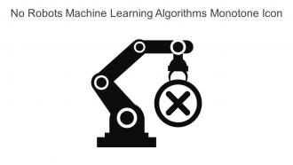 No Robots Machine Learning Algorithms Monotone Icon In Powerpoint Pptx Png And Editable Eps Format