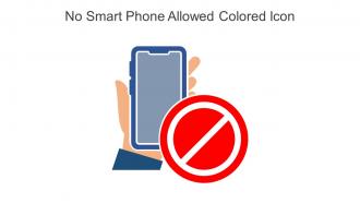 No Smart Phone Allowed Colored Icon In Powerpoint Pptx Png And Editable Eps Format