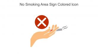 No Smoking Area Sign Colored Icon In Powerpoint Pptx Png And Editable Eps Format