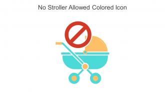 No Stroller Allowed Colored Icon In Powerpoint Pptx Png And Editable Eps Format