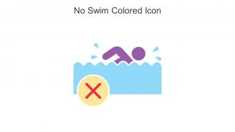 No Swim Colored Icon In Powerpoint Pptx Png And Editable Eps Format