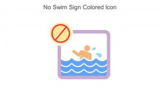 No Swim Sign Colored Icon In Powerpoint Pptx Png And Editable Eps Format
