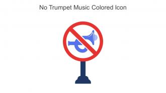 No Trumpet Music Colored Icon In Powerpoint Pptx Png And Editable Eps Format