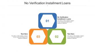 No verification installment loans ppt powerpoint presentation gallery graphic images cpb