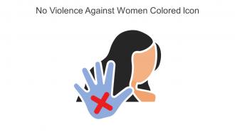 No Violence Against Women Colored Icon In Powerpoint Pptx Png And Editable Eps Format