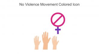 No Violence Movement Colored Icon In Powerpoint Pptx Png And Editable Eps Format