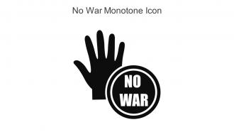 No War Monotone Icon In Powerpoint Pptx Png And Editable Eps Format