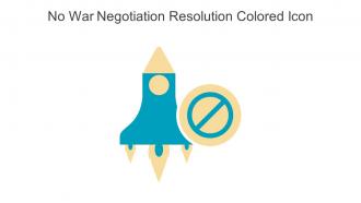 No War Negotiation Resolution Colored Icon In Powerpoint Pptx Png And Editable Eps Format