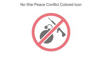 No War Peace Conflict Colored Icon In Powerpoint Pptx Png And Editable Eps Format