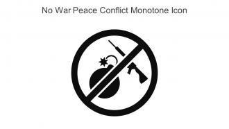 No War Peace Conflict Monotone Icon In Powerpoint Pptx Png And Editable Eps Format
