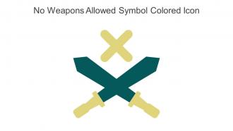 No Weapons Allowed Symbol Colored Icon In Powerpoint Pptx Png And Editable Eps Format