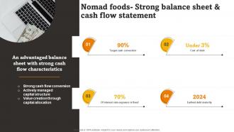 Nomad Foods Strong Balance Sheet and Cash Flow Statement RTE Food Industry Report