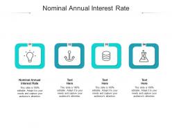 Nominal annual interest rate ppt powerpoint presentation infographics brochure cpb