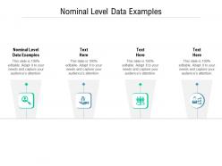 Nominal level data examples ppt powerpoint presentation slides example cpb
