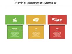 Nominal measurement examples ppt powerpoint presentation styles design cpb