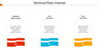 Nominal Rate Interest Ppt Powerpoint Presentation File Picture Cpb