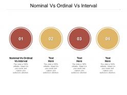 Nominal vs ordinal vs interval ppt powerpoint presentation slides templates cpb