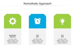 Nomothetic approach ppt powerpoint presentation ideas images cpb