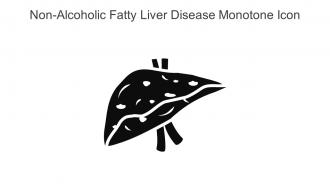 Non Alcoholic Fatty Liver Disease Monotone Icon In Powerpoint Pptx Png And Editable Eps Format
